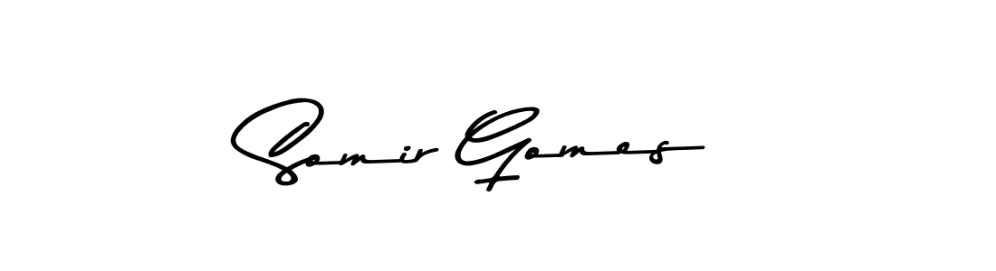 This is the best signature style for the Somir Gomes name. Also you like these signature font (Asem Kandis PERSONAL USE). Mix name signature. Somir Gomes signature style 9 images and pictures png