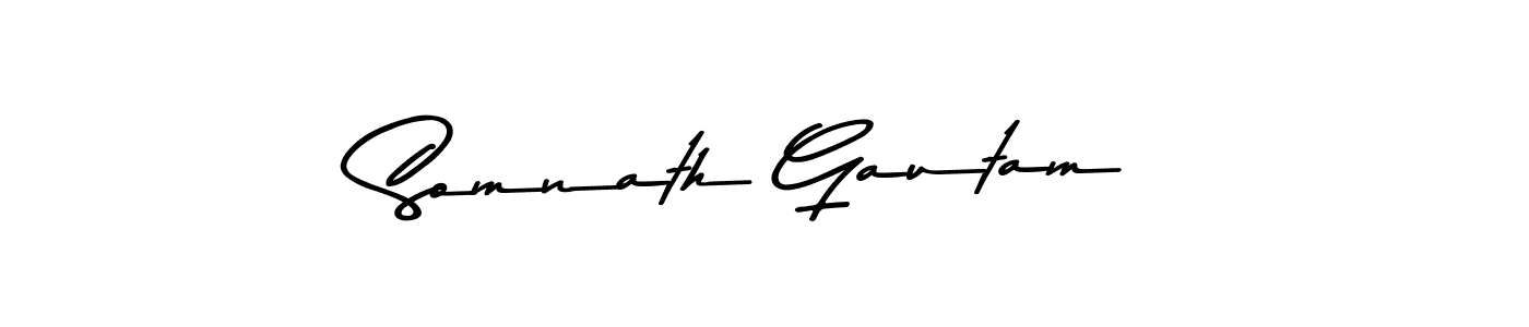 Somnath Gautam stylish signature style. Best Handwritten Sign (Asem Kandis PERSONAL USE) for my name. Handwritten Signature Collection Ideas for my name Somnath Gautam. Somnath Gautam signature style 9 images and pictures png