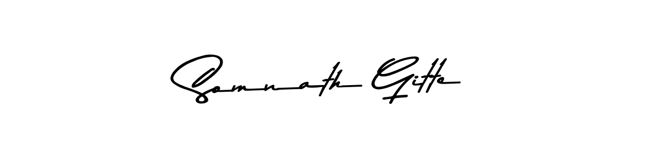 The best way (Asem Kandis PERSONAL USE) to make a short signature is to pick only two or three words in your name. The name Somnath Gitte include a total of six letters. For converting this name. Somnath Gitte signature style 9 images and pictures png