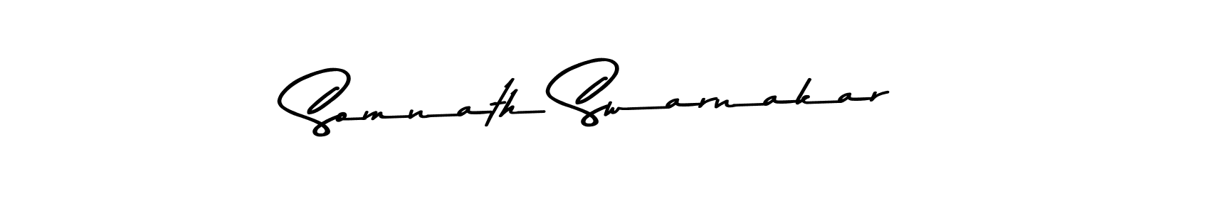 Make a beautiful signature design for name Somnath Swarnakar. With this signature (Asem Kandis PERSONAL USE) style, you can create a handwritten signature for free. Somnath Swarnakar signature style 9 images and pictures png