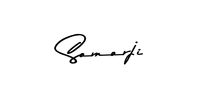 How to make Somorji name signature. Use Asem Kandis PERSONAL USE style for creating short signs online. This is the latest handwritten sign. Somorji signature style 9 images and pictures png
