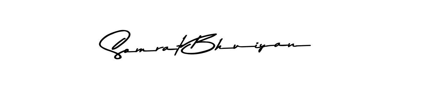 Make a beautiful signature design for name Somrat Bhuiyan. With this signature (Asem Kandis PERSONAL USE) style, you can create a handwritten signature for free. Somrat Bhuiyan signature style 9 images and pictures png