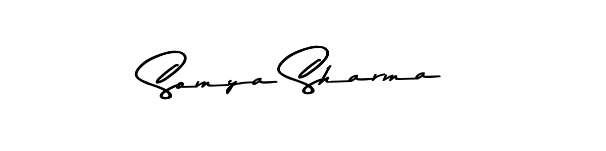Make a short Somya Sharma signature style. Manage your documents anywhere anytime using Asem Kandis PERSONAL USE. Create and add eSignatures, submit forms, share and send files easily. Somya Sharma signature style 9 images and pictures png