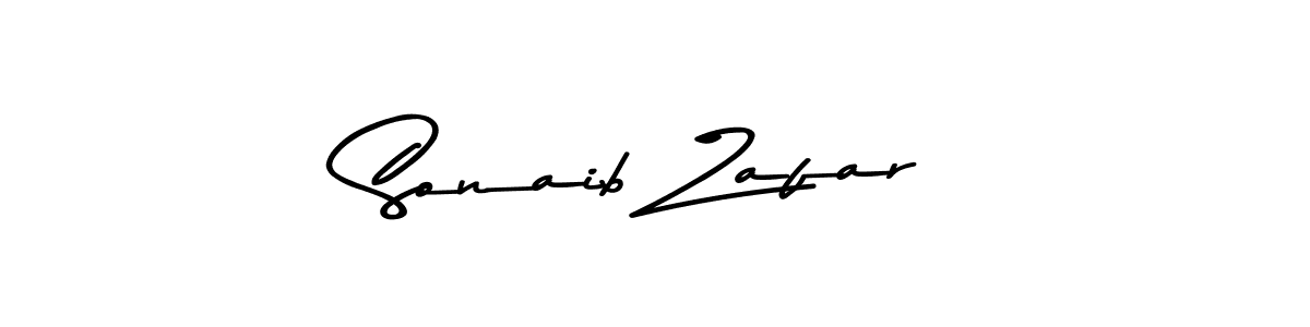 Create a beautiful signature design for name Sonaib Zafar. With this signature (Asem Kandis PERSONAL USE) fonts, you can make a handwritten signature for free. Sonaib Zafar signature style 9 images and pictures png