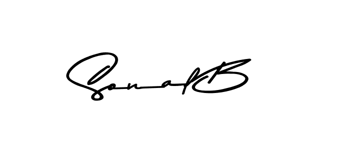 How to make Sonal B signature? Asem Kandis PERSONAL USE is a professional autograph style. Create handwritten signature for Sonal B name. Sonal B signature style 9 images and pictures png