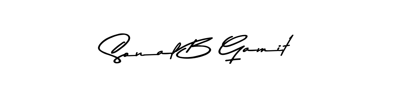 if you are searching for the best signature style for your name Sonal B Gamit. so please give up your signature search. here we have designed multiple signature styles  using Asem Kandis PERSONAL USE. Sonal B Gamit signature style 9 images and pictures png