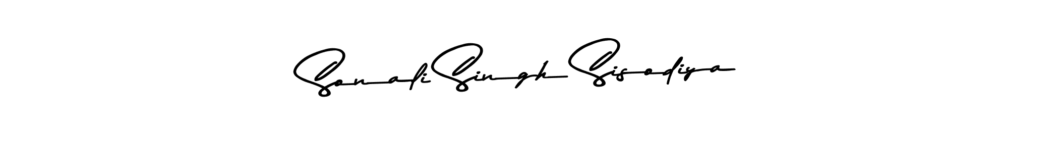How to make Sonali Singh Sisodiya name signature. Use Asem Kandis PERSONAL USE style for creating short signs online. This is the latest handwritten sign. Sonali Singh Sisodiya signature style 9 images and pictures png