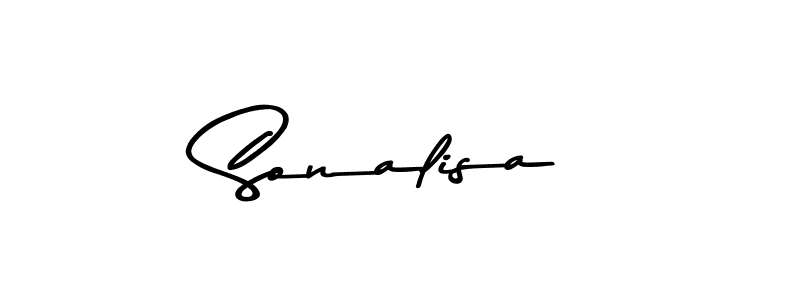 Create a beautiful signature design for name Sonalisa. With this signature (Asem Kandis PERSONAL USE) fonts, you can make a handwritten signature for free. Sonalisa signature style 9 images and pictures png