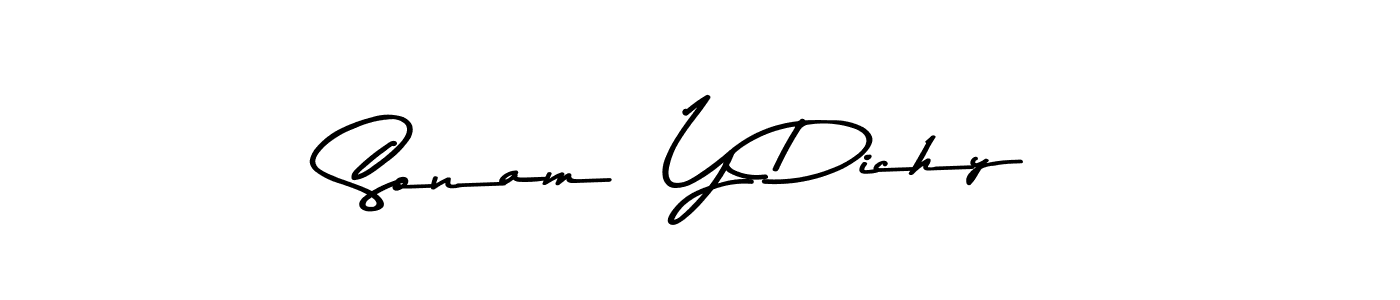 Once you've used our free online signature maker to create your best signature Asem Kandis PERSONAL USE style, it's time to enjoy all of the benefits that Sonam  Y Dichy name signing documents. Sonam  Y Dichy signature style 9 images and pictures png