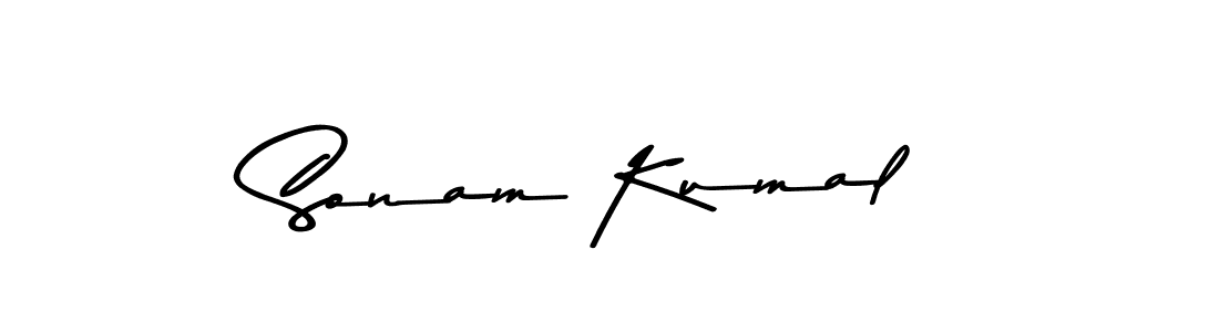 Create a beautiful signature design for name Sonam Kumal. With this signature (Asem Kandis PERSONAL USE) fonts, you can make a handwritten signature for free. Sonam Kumal signature style 9 images and pictures png