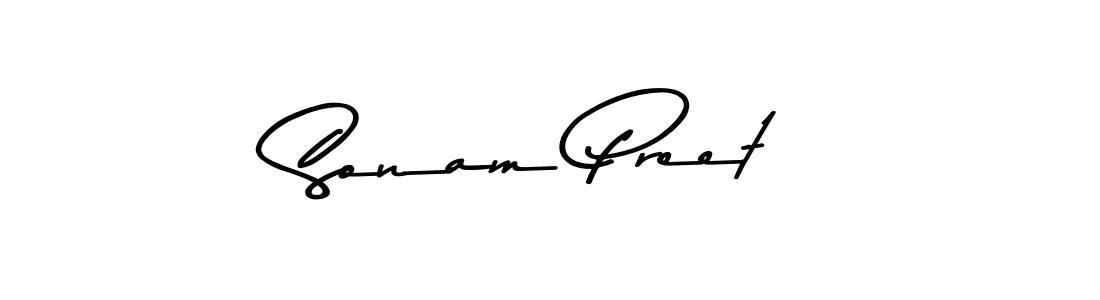 Sonam Preet stylish signature style. Best Handwritten Sign (Asem Kandis PERSONAL USE) for my name. Handwritten Signature Collection Ideas for my name Sonam Preet. Sonam Preet signature style 9 images and pictures png