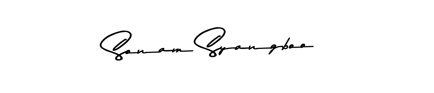 Sonam Syangboo stylish signature style. Best Handwritten Sign (Asem Kandis PERSONAL USE) for my name. Handwritten Signature Collection Ideas for my name Sonam Syangboo. Sonam Syangboo signature style 9 images and pictures png