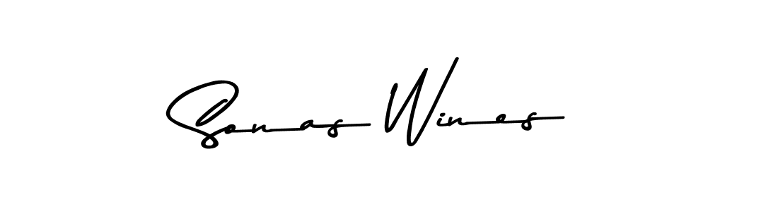 Also You can easily find your signature by using the search form. We will create Sonas Wines name handwritten signature images for you free of cost using Asem Kandis PERSONAL USE sign style. Sonas Wines signature style 9 images and pictures png