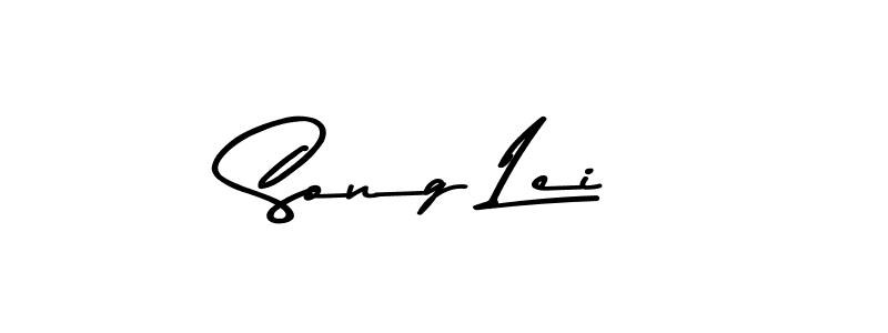 Design your own signature with our free online signature maker. With this signature software, you can create a handwritten (Asem Kandis PERSONAL USE) signature for name Song Lei. Song Lei signature style 9 images and pictures png