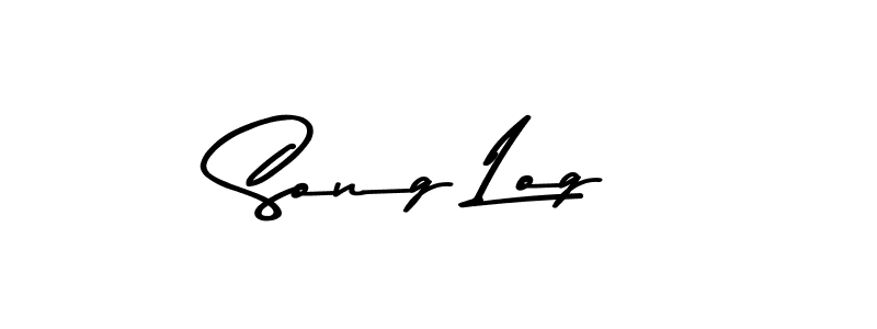 Create a beautiful signature design for name Song Log. With this signature (Asem Kandis PERSONAL USE) fonts, you can make a handwritten signature for free. Song Log signature style 9 images and pictures png