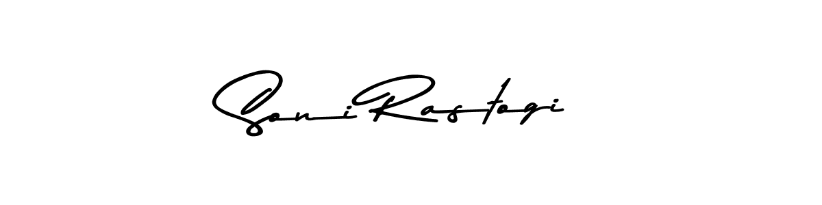 Design your own signature with our free online signature maker. With this signature software, you can create a handwritten (Asem Kandis PERSONAL USE) signature for name Soni Rastogi. Soni Rastogi signature style 9 images and pictures png