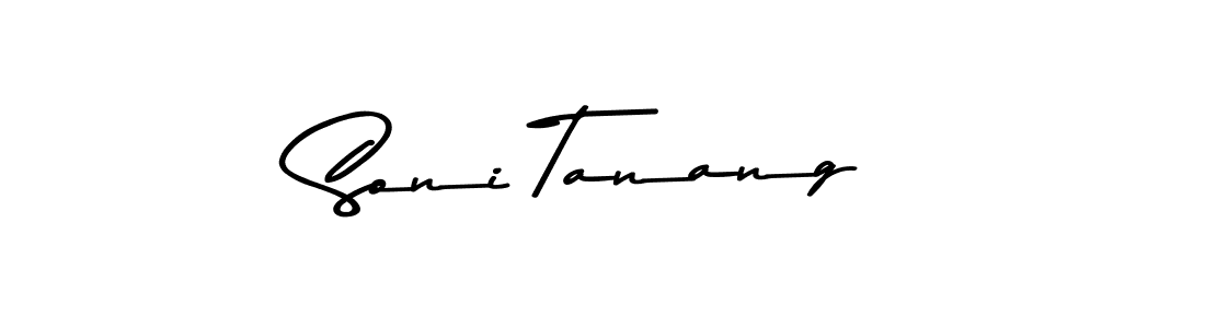 You should practise on your own different ways (Asem Kandis PERSONAL USE) to write your name (Soni Tanang) in signature. don't let someone else do it for you. Soni Tanang signature style 9 images and pictures png