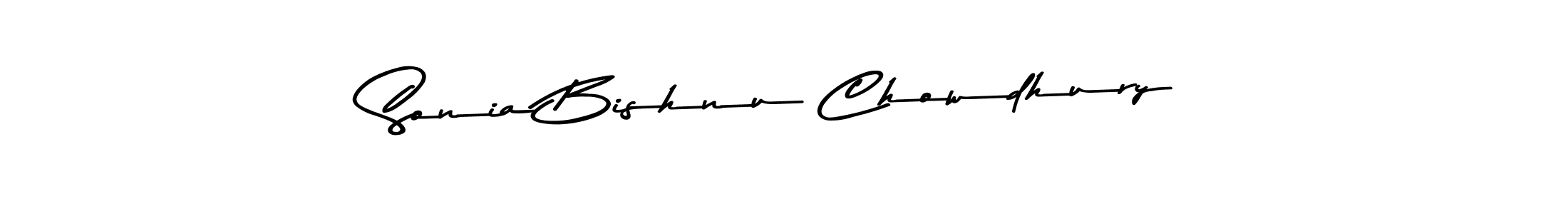 Sonia Bishnu Chowdhury stylish signature style. Best Handwritten Sign (Asem Kandis PERSONAL USE) for my name. Handwritten Signature Collection Ideas for my name Sonia Bishnu Chowdhury. Sonia Bishnu Chowdhury signature style 9 images and pictures png