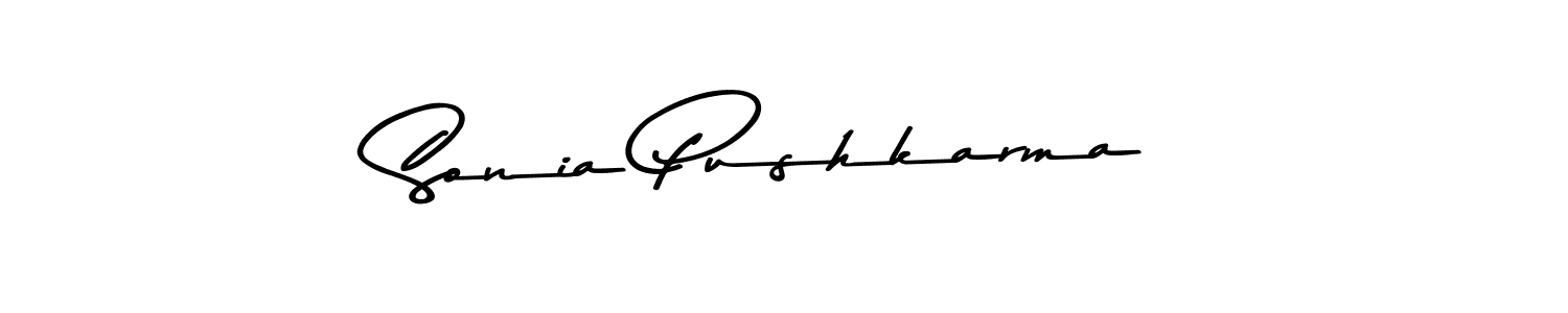 Use a signature maker to create a handwritten signature online. With this signature software, you can design (Asem Kandis PERSONAL USE) your own signature for name Sonia Pushkarma. Sonia Pushkarma signature style 9 images and pictures png