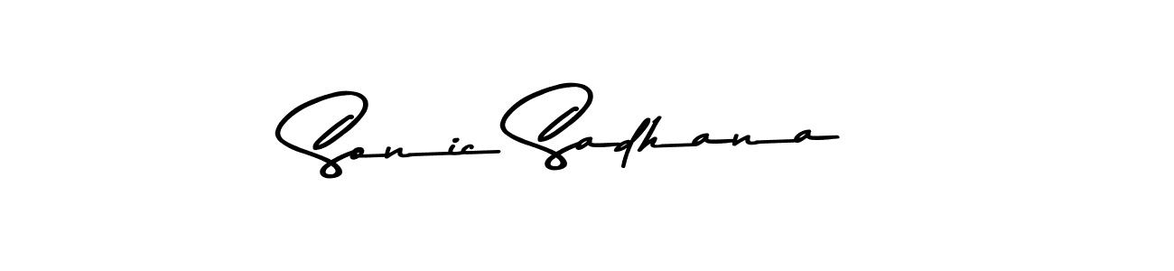 Design your own signature with our free online signature maker. With this signature software, you can create a handwritten (Asem Kandis PERSONAL USE) signature for name Sonic Sadhana. Sonic Sadhana signature style 9 images and pictures png