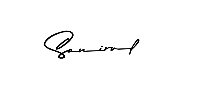 Here are the top 10 professional signature styles for the name Sonirul. These are the best autograph styles you can use for your name. Sonirul signature style 9 images and pictures png