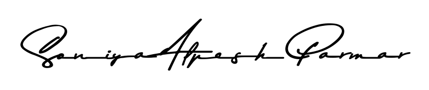 See photos of Soniya Alpesh Parmar official signature. Check more albums & portfolios. Read reviews & check more about Asem Kandis PERSONAL USE font. Soniya Alpesh Parmar signature style 9 images and pictures png