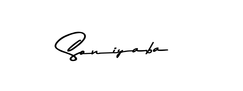 Design your own signature with our free online signature maker. With this signature software, you can create a handwritten (Asem Kandis PERSONAL USE) signature for name Soniyaba. Soniyaba signature style 9 images and pictures png