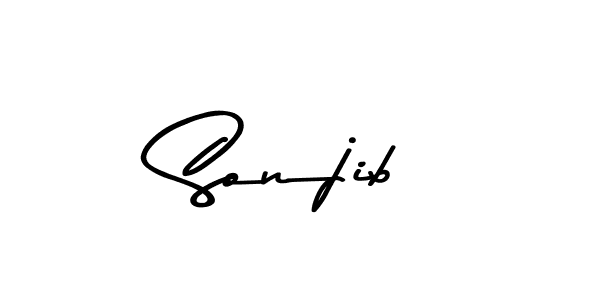 Create a beautiful signature design for name Sonjib. With this signature (Asem Kandis PERSONAL USE) fonts, you can make a handwritten signature for free. Sonjib signature style 9 images and pictures png