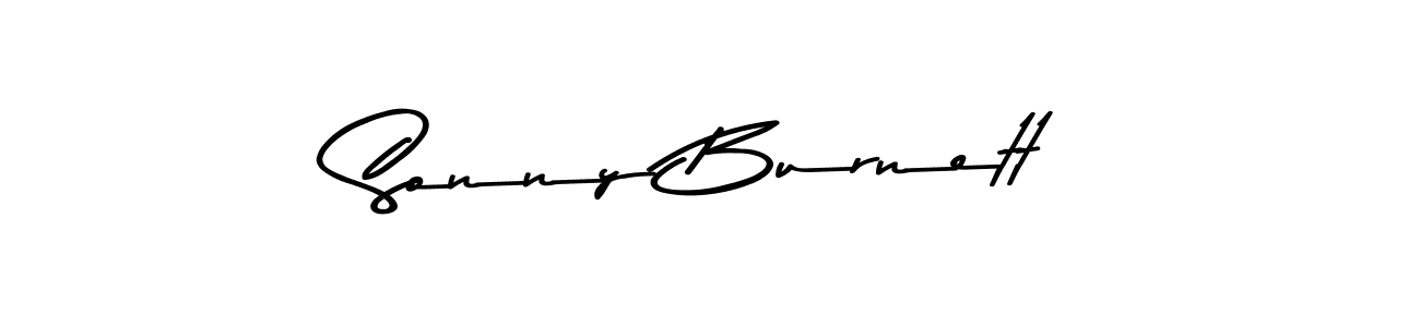 How to make Sonny Burnett name signature. Use Asem Kandis PERSONAL USE style for creating short signs online. This is the latest handwritten sign. Sonny Burnett signature style 9 images and pictures png