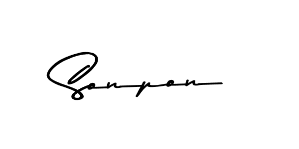 This is the best signature style for the Sonpon name. Also you like these signature font (Asem Kandis PERSONAL USE). Mix name signature. Sonpon signature style 9 images and pictures png