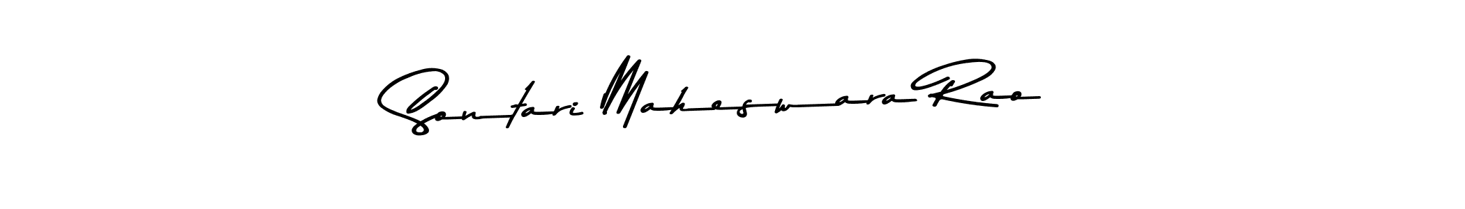 The best way (Asem Kandis PERSONAL USE) to make a short signature is to pick only two or three words in your name. The name Sontari Maheswara Rao include a total of six letters. For converting this name. Sontari Maheswara Rao signature style 9 images and pictures png