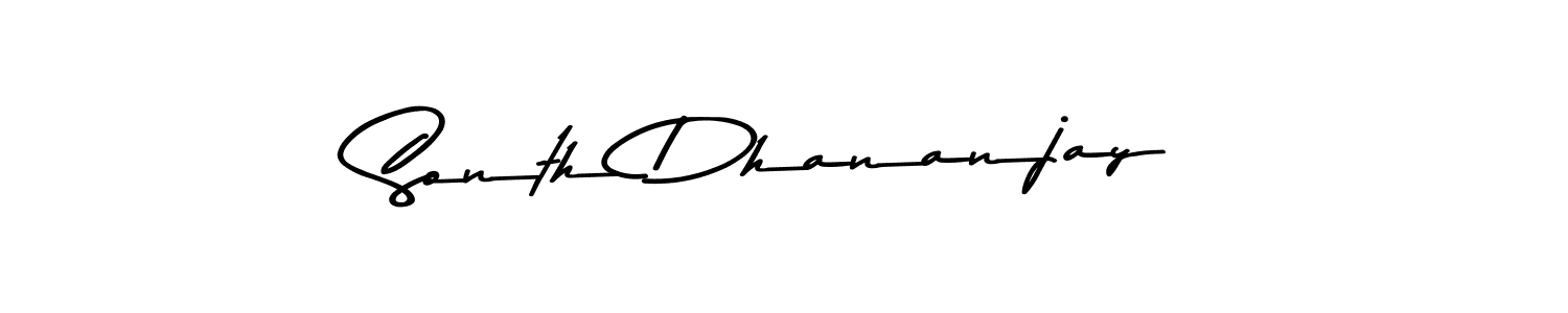 Make a short Sonth Dhananjay signature style. Manage your documents anywhere anytime using Asem Kandis PERSONAL USE. Create and add eSignatures, submit forms, share and send files easily. Sonth Dhananjay signature style 9 images and pictures png