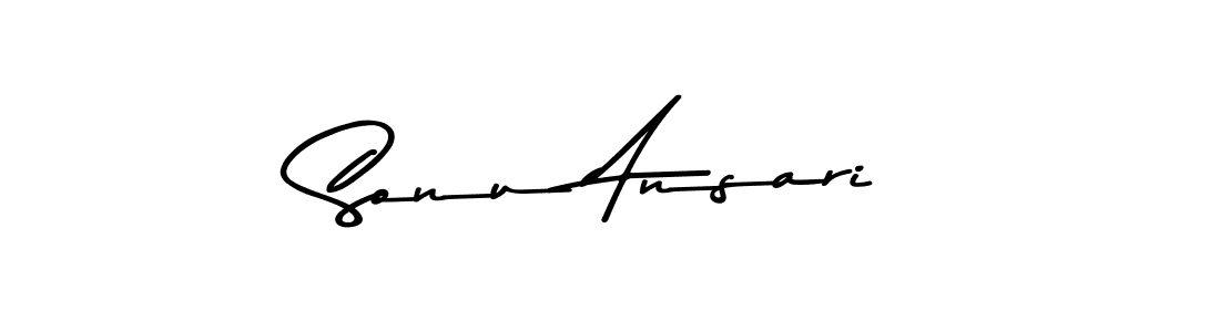 Sonu Ansari stylish signature style. Best Handwritten Sign (Asem Kandis PERSONAL USE) for my name. Handwritten Signature Collection Ideas for my name Sonu Ansari. Sonu Ansari signature style 9 images and pictures png