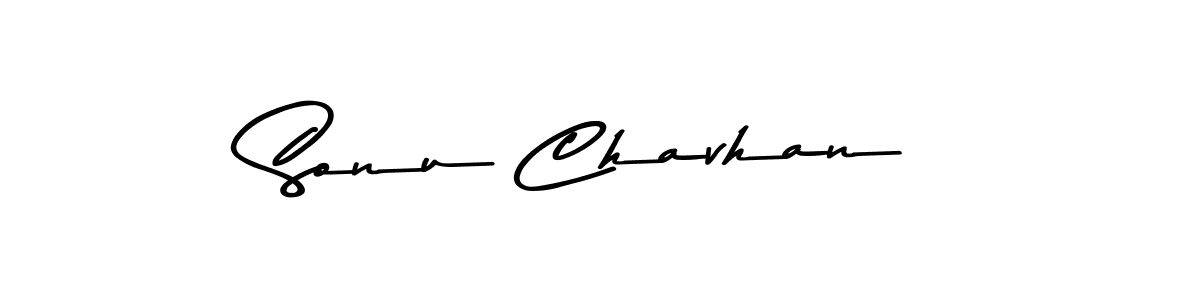 Design your own signature with our free online signature maker. With this signature software, you can create a handwritten (Asem Kandis PERSONAL USE) signature for name Sonu Chavhan. Sonu Chavhan signature style 9 images and pictures png