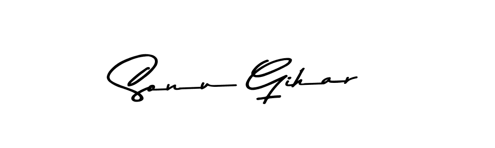 This is the best signature style for the Sonu Gihar name. Also you like these signature font (Asem Kandis PERSONAL USE). Mix name signature. Sonu Gihar signature style 9 images and pictures png