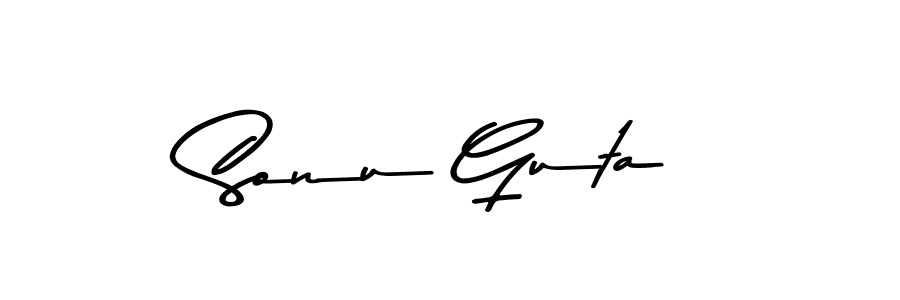 How to make Sonu Guta signature? Asem Kandis PERSONAL USE is a professional autograph style. Create handwritten signature for Sonu Guta name. Sonu Guta signature style 9 images and pictures png