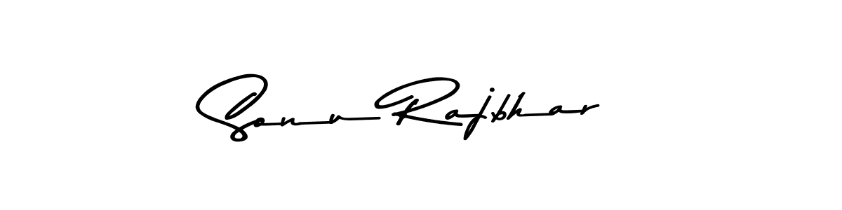 How to make Sonu Rajbhar name signature. Use Asem Kandis PERSONAL USE style for creating short signs online. This is the latest handwritten sign. Sonu Rajbhar signature style 9 images and pictures png