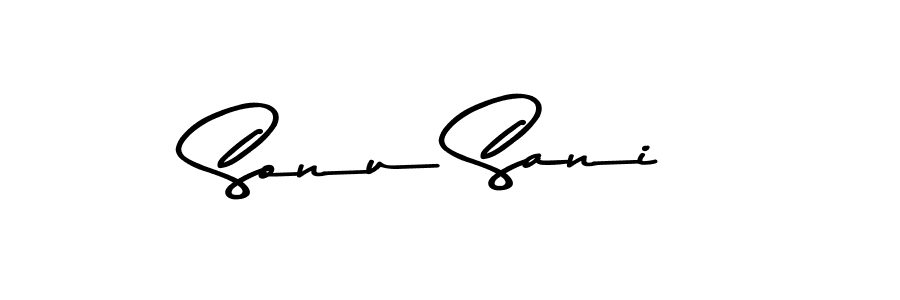 Make a beautiful signature design for name Sonu Sani. With this signature (Asem Kandis PERSONAL USE) style, you can create a handwritten signature for free. Sonu Sani signature style 9 images and pictures png