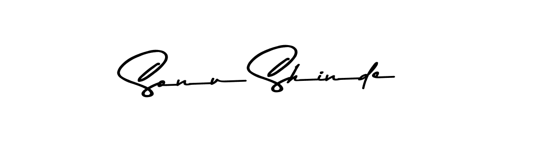 Design your own signature with our free online signature maker. With this signature software, you can create a handwritten (Asem Kandis PERSONAL USE) signature for name Sonu Shinde. Sonu Shinde signature style 9 images and pictures png