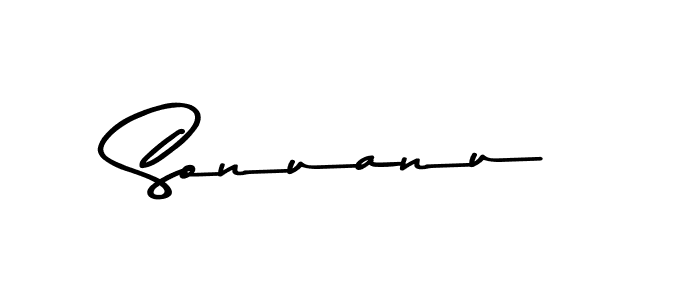 This is the best signature style for the Sonuanu name. Also you like these signature font (Asem Kandis PERSONAL USE). Mix name signature. Sonuanu signature style 9 images and pictures png