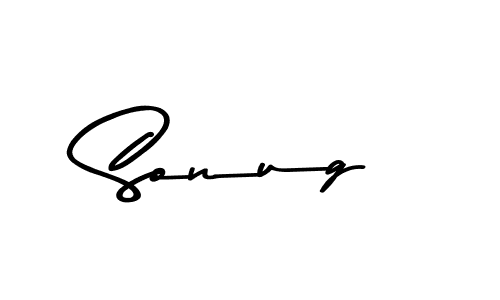 Make a beautiful signature design for name Sonug. With this signature (Asem Kandis PERSONAL USE) style, you can create a handwritten signature for free. Sonug signature style 9 images and pictures png