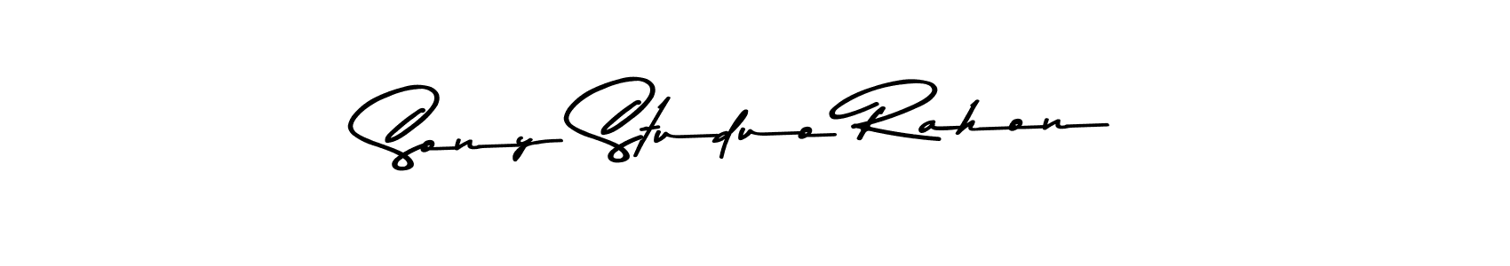 Here are the top 10 professional signature styles for the name Sony Studuo Rahon. These are the best autograph styles you can use for your name. Sony Studuo Rahon signature style 9 images and pictures png