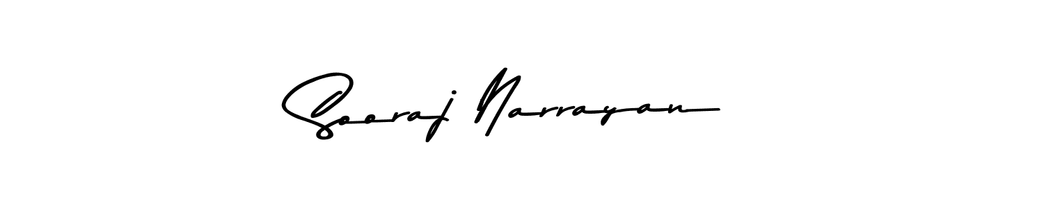 Design your own signature with our free online signature maker. With this signature software, you can create a handwritten (Asem Kandis PERSONAL USE) signature for name Sooraj Narrayan. Sooraj Narrayan signature style 9 images and pictures png