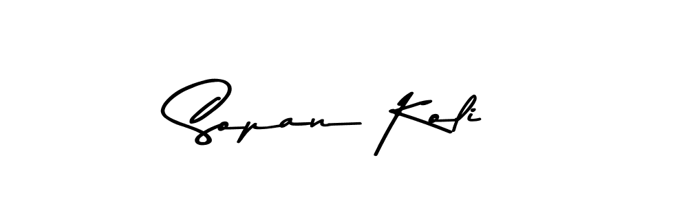 You should practise on your own different ways (Asem Kandis PERSONAL USE) to write your name (Sopan Koli) in signature. don't let someone else do it for you. Sopan Koli signature style 9 images and pictures png