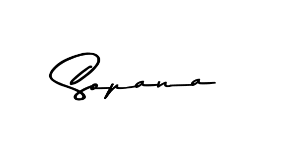 How to make Sopana name signature. Use Asem Kandis PERSONAL USE style for creating short signs online. This is the latest handwritten sign. Sopana signature style 9 images and pictures png