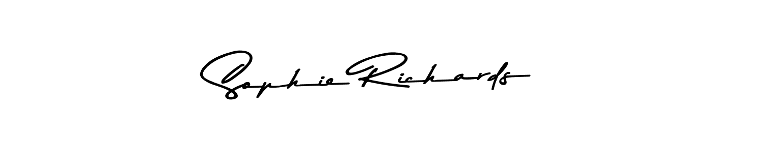 How to make Sophie Richards name signature. Use Asem Kandis PERSONAL USE style for creating short signs online. This is the latest handwritten sign. Sophie Richards signature style 9 images and pictures png