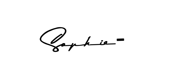 How to make Sophie- signature? Asem Kandis PERSONAL USE is a professional autograph style. Create handwritten signature for Sophie- name. Sophie- signature style 9 images and pictures png