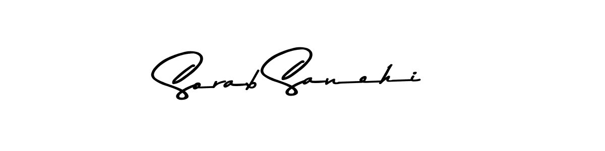 Create a beautiful signature design for name Sorab Sanehi. With this signature (Asem Kandis PERSONAL USE) fonts, you can make a handwritten signature for free. Sorab Sanehi signature style 9 images and pictures png