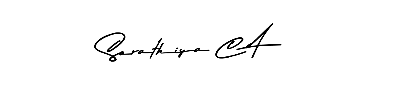 You should practise on your own different ways (Asem Kandis PERSONAL USE) to write your name (Sorathiya C A) in signature. don't let someone else do it for you. Sorathiya C A signature style 9 images and pictures png