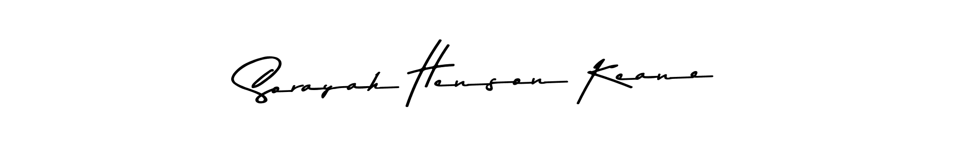 Sorayah Henson Keane stylish signature style. Best Handwritten Sign (Asem Kandis PERSONAL USE) for my name. Handwritten Signature Collection Ideas for my name Sorayah Henson Keane. Sorayah Henson Keane signature style 9 images and pictures png